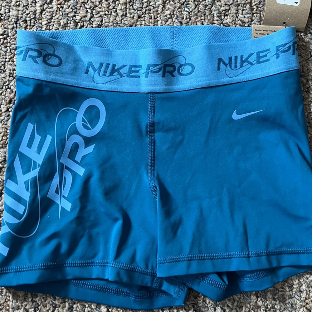 NikePro Blue Athletic Shorts Performance Fit